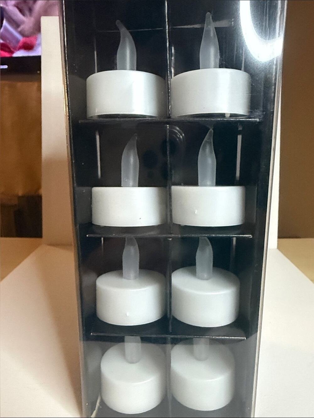 Battery-Operated LED Tea Candles - Pack of Flameless Flickering Yellow Bulb
